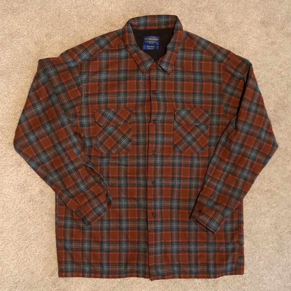 Pendleton Wool Plaid Flannel Board Shirt